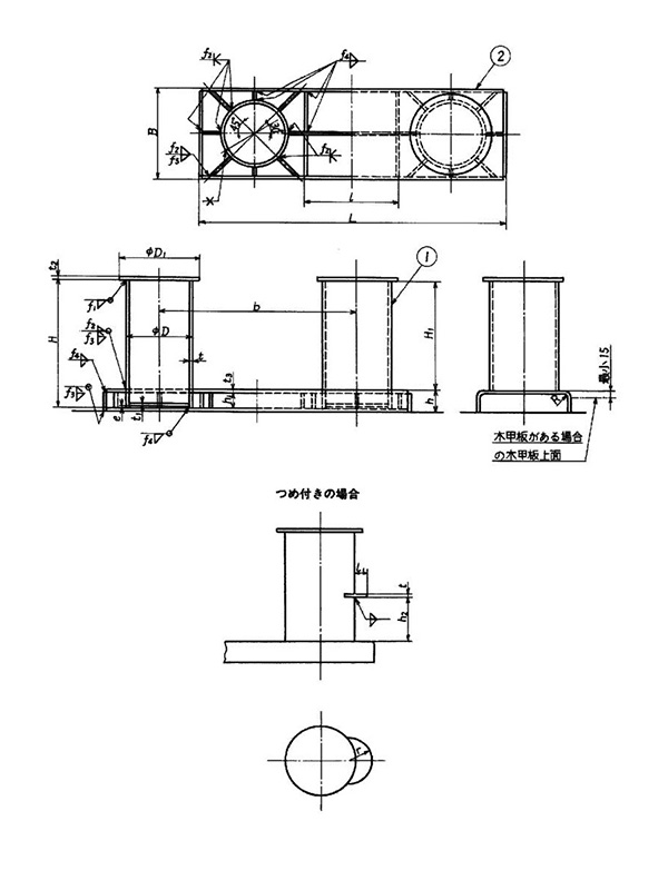 JIS F2001-1995 Double Bollard 6.jpg